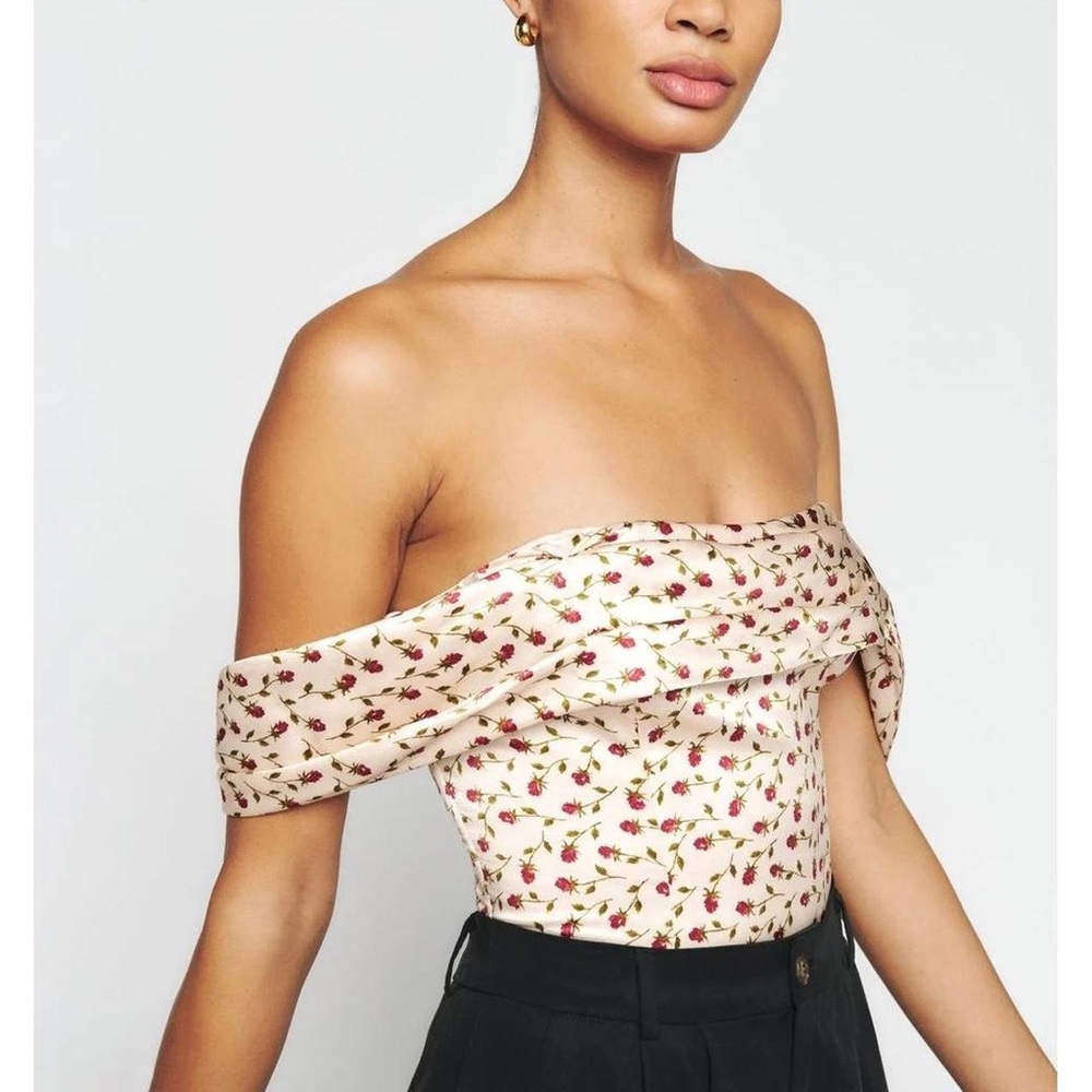 Reformation luxe silk top in size 4